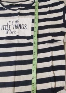 Striped T-Shirt with Graphic Print