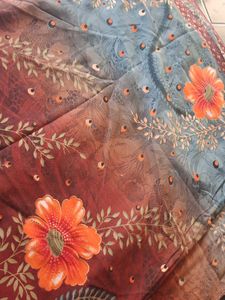 Floral Print Fabric sareee