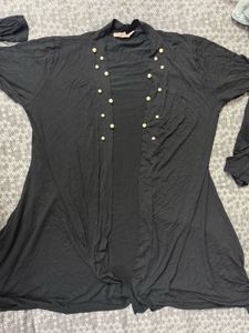 Black Pearl Embellished Cardigan