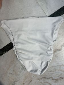 Stylish White Ruched Top