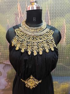 Elegant Black Embellished Gown