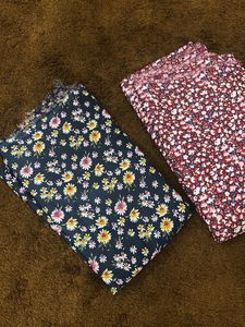 Floral Print Fabric - Set of 3
