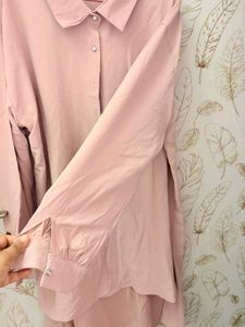 Stylish dusty Pink oversize shirt