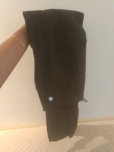 Stylish Black Floral Print Kurta Set