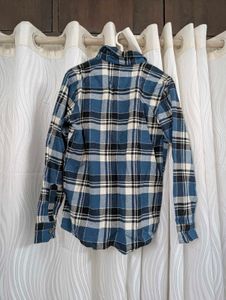 Zara Blue Flannel Shirt