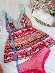 Bohemian Print Nightwear Set