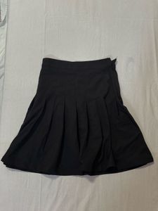 Pleated Black Skirt