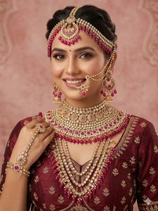 Stunning Bridal Kundan Jewellery Set
