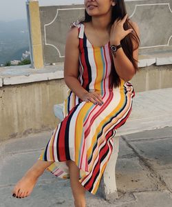 Ginger Brand Striped Multicolor Maxi Dress