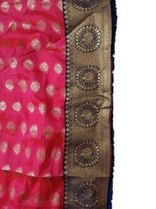 Vibrant Pink Banarasi Silk Saree