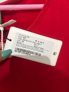 Red Newme Long Sleeve Jumpsuit With