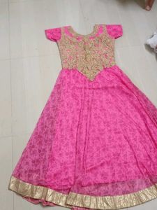 Pink Ethnic Gown, donation motive 🙌
