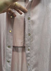 Chic Pink Button-Up Shirt