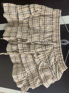 Chic Plaid Ruffled Mini Skirt