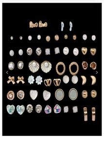 Elegant Earring Set - Multiple Styles 30 pieces to