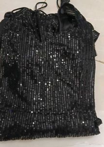 2 days old new Sparkling Black Sequin Dress