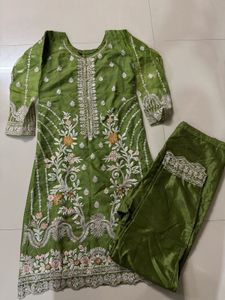 Elegant Embroidered Kurta Set