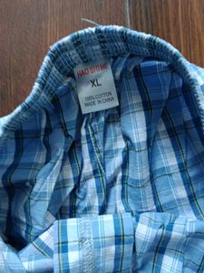 Men's Plaid Boxer Shorts XL