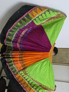 Vibrant Patchwork Ethnic Skirt