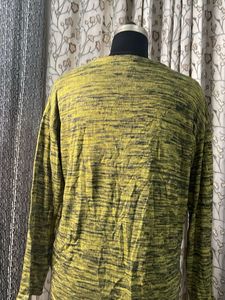 Lime Green Marled Long Sleeve Top