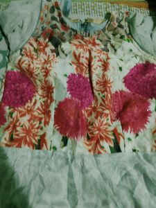 Elegant Floral Print Gown
