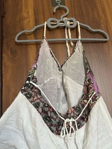 Bohemian Floral Print Halter Top