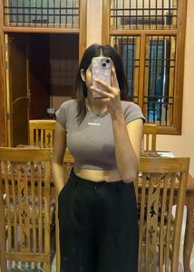 burger bae crop top