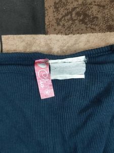 Dark Blue Sleeveless Tank Top