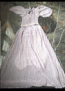 Elegant Lavender Maxi Dress with Belt