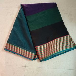 Multi-Color Striped Saree