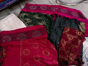Embellished Silk Dupattas