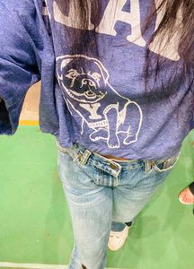 top oversized crop h&amp;m to