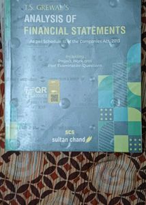 T.S. Grewal's Financial Statements XII Textbook