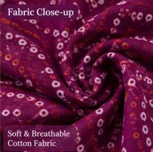 Beautiful Purple Bandhani Saree