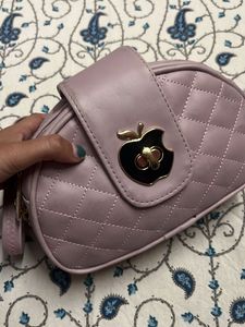 Cute Quilted Apple Crossbody Bag