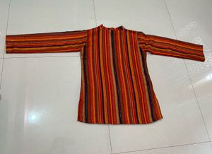 Striped V-Neck Tunic