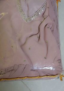 brand new Elegant Pleated Anarkali Suit Set