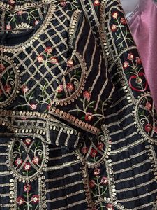Embroidered Black Lehenga Choli