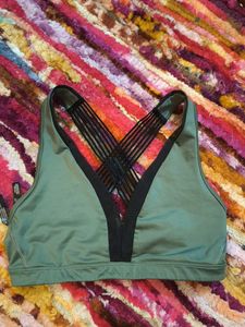 Victoria's Secret Olive Green Sports Bra