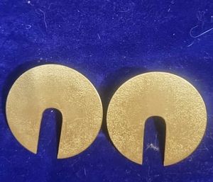 Brass Circular Earrings