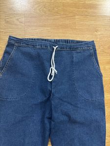 Women Denim Jeans with Drawstring