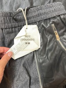 stylish half leather pants - jogger’s