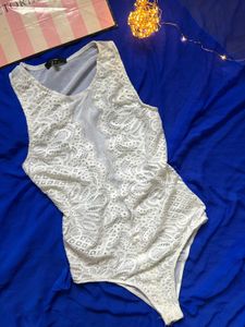 White Lace Bodysuit