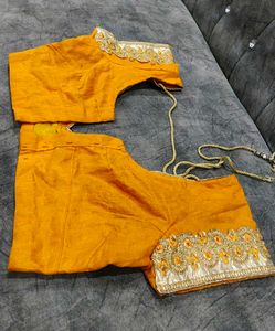 Vibrant Yellow Embroidered Blouse