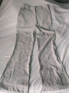 Stylish Beige Flared Pants