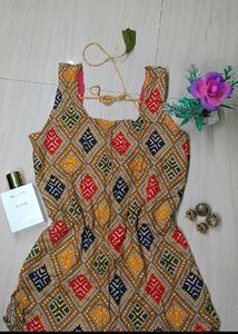 Colorful Print handmade short kurti