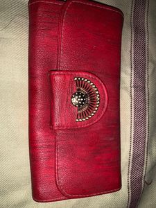 Red Leather Wallet