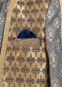 New Royal Look Navy Blue Sherwani