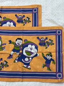 Doraemon Themed Cotton Pillowcases (Set of 2)
