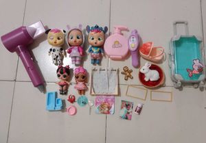 Cry Babies Doll Playset Bundle